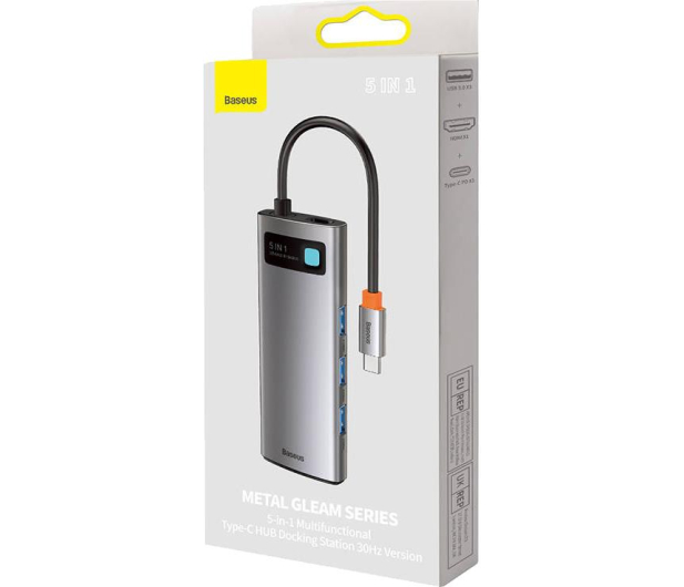 Baseus Hub USB-C 5w1 (x USB 3.0, HDMI, USB-C PD) - 1088611 - zdjęcie 6